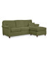 Lidia 82" Fabric 2-Pc. Chaise Sectional Queen Sleeper Sofa with Storage Ottoman - Custom Colors, Created for Macy's