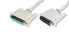 Фото #4 товара DIGITUS Datatransfer extension cable, D-Sub25/M - D-Sub25/F