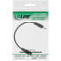 Фото #6 товара InLine Audio Adapter Cable 4 Pin 2.5mm male / 4 Pin 3.5mm female 1m