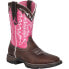 Фото #2 товара Durango Benefiting Stefanie Spielman Square Toe Cowboy Womens Brown, Pink Casua