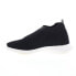 David Tate Prime Womens Black Canvas Slip On Lifestyle Sneakers Shoes 6