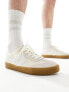 Levi's Sneak trainer in cream suede mix with gum sole