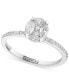 Фото #1 товара EFFY® Diamond Oval Shaped Cluster Engagement Ring (3/8 ct. t.w.) in 14k Gold