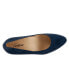 Фото #8 товара Trotters Kiera T1805-405 Womens Blue Leather Slip On Pumps Heels Shoes