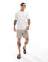 Jack & Jones Premium jersey revere collar polo in white