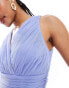 Фото #4 товара Anaya wrap front open back midaxi dress in soft blue