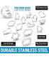 Metal Christmas Cookie Cutters 14-Pc.