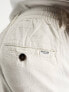 Фото #3 товара Selected Homme slim tapered linen mix trouser in white