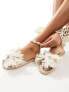 Фото #5 товара ASOS DESIGN Jem bow espadrille mule sandals in natural