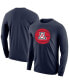 Фото #1 товара Men's Navy Arizona Wildcats Basketball Long Sleeve T-shirt