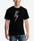 Men's Word Art Lightning Bolt Short Sleeve T-shirt