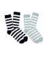 ფოტო #1 პროდუქტის Women's STRIPED COZY SOCKS TWO PACK