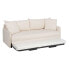 Sofabed 200 x 94 x 86 cm Synthetic Fabric Cream