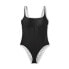 Фото #4 товара Women's Contrast Binding Medium Coverage One Piece Swimsuit - Kona Sol Black XS