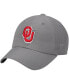 Men's Gray Oklahoma Sooners Primary Logo Staple Adjustable Hat - фото #1