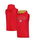 Men's Scarlet San Francisco 49ers Marathon Sleeveless Pullover Hoodie