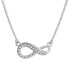 Gold necklace Infinity with crystals 279 001 00087 07