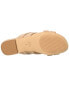 Фото #4 товара Stuart Weitzman Crossover Leather Slide Women's Beige 9.5