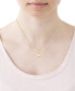 ფოტო #2 პროდუქტის Cultured Golden South Sea Pearl (11mm) & Diamond (1/10 ct. t.w.) 18" Pendant Necklace in 14k Gold