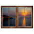 Wandbilder Fensterblick Sonnenuntergang