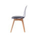 Фото #3 товара Обеденный стул DKD Home Decor Чёрный Разноцветный Натуральный 30 x 40 cm 54 x 47 x 81 cm