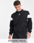 Фото #2 товара adidas Originals Adicolor Classics cut line crew neck sweatshirt in black