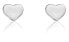 Gentle stone steel earrings Heart VE1122S