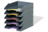 Фото #2 товара Durable VARICOLOR Letter Tray Set - Plastic - Anthracite - Multicolour - C4 - Letter - 5 pc(s)