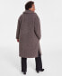 Plus Size Notched-Collar Teddy Coat