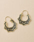 ფოტო #2 პროდუქტის Nisha Lotus Hoop Earrings