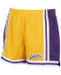 ფოტო #3 პროდუქტის Women's Gold-Tone Los Angeles Lakers Jump Shot Shorts