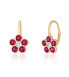 Charming gold-plated earrings for girls Flowers SVLE1506XH2GR