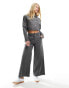 Фото #1 товара ASOS DESIGN contrast stitch trouser in grey co-ord