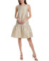 Фото #3 товара Lafayette 148 New York Sleeveless Drop Waist Linen & Silk-Blend Dress Women's