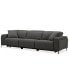 Adney 121" 3 Pc Zero Gravity Fabric Sectional with 3 Power Recliners, Created for Macy's