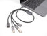 Фото #2 товара Delock 4 Port USB 2.0 Kabel-Hub mit Type-C Anschluss 60 cm