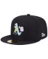 Фото #4 товара Men's Black Oakland Athletics Multi-Color Pack 59FIFTY Fitted Hat