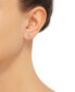 ფოტო #3 პროდუქტის Diamond Heart Stud Earrings in Sterling Silver (1/10 ct. t.w.)