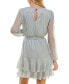 ფოტო #2 პროდუქტის Juniors' Metallic Ruffled Fit & Flare Dress