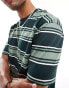 ASOS DESIGN relaxed t-shirt in green stripe