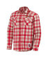 Фото #2 товара Men's Darius Rucker Collection by Red St. Louis Cardinals Plaid Flannel Button-Up Shirt
