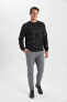 Фото #4 товара Modern Fit Bisiklet Yaka Sweatshirt