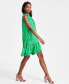 Фото #3 товара Women's Jersey Halter-Neck Sleeveless A-Line Dress