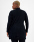 ფოტო #7 პროდუქტის Plus Size Open-Front Long-Sleeve Cardigan, Created for Macy's