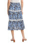 Jones New York Tiered Lace Linen-Blend Maxi Skirt Women's