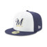 [10757138] Mens New Era MLB Diamond Era 59Fifty Fitted Cap Milwaukee Brewers