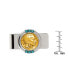 Men's Gold-Layered Buffalo Nickel Turquoise Coin Money Clip