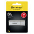 Intenso Alu Line - 32 GB - USB Type-A - 2.0 - 28 MB/s - Cap - Silver