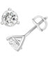 ფოტო #1 პროდუქტის Diamond Three Prong Stud Earrings (1-3/4 ct. t.w.) in 14k White Gold