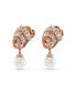 Shell, White, Rose Gold-Tone Idyllia Drop Earrings